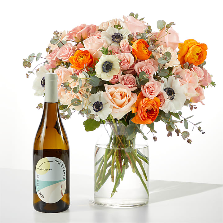 product image for Touch of Honey Bouquet and Wine Gift Set